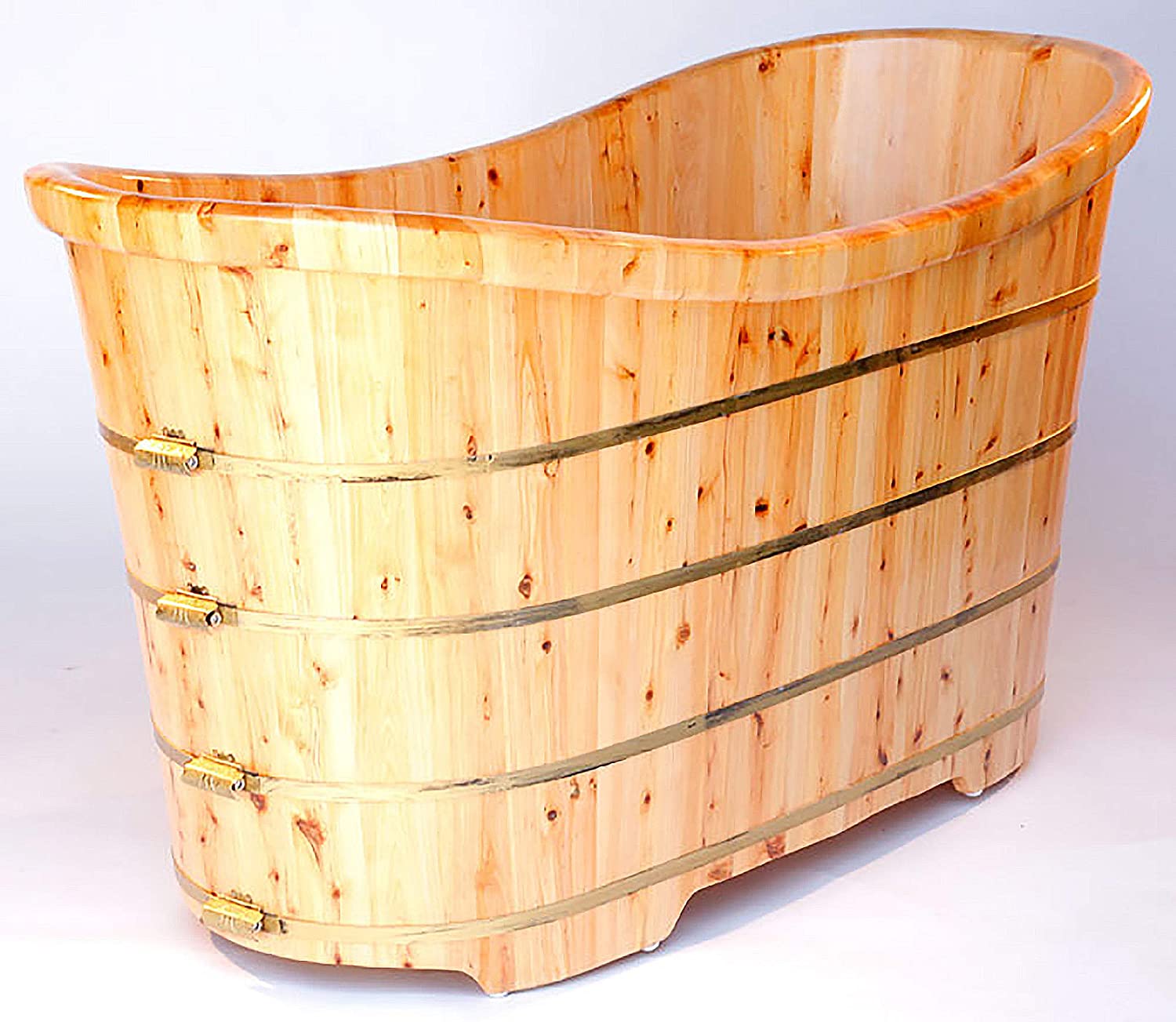 Bồn tắm gỗ oval