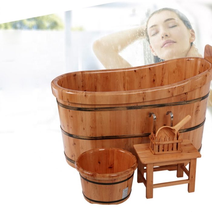 Bồn tắm gỗ cho spa