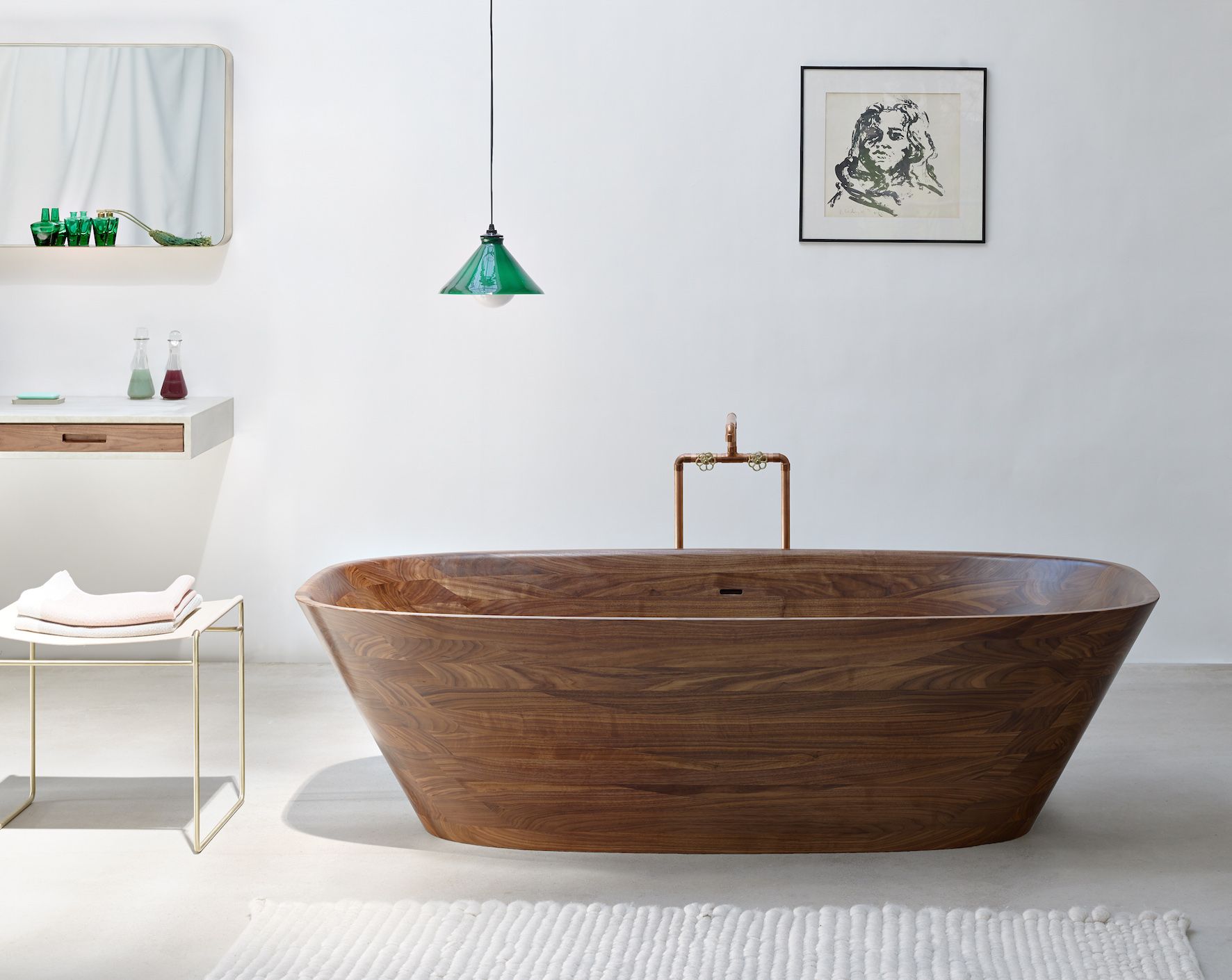 Bồn tắm nằm bằng gỗ