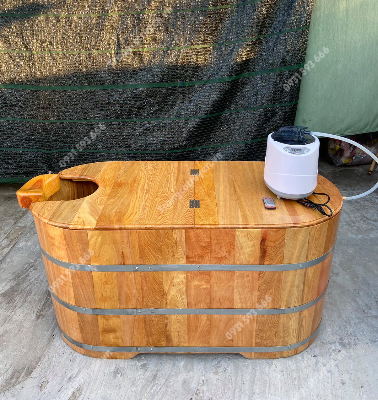 sử dụng bồn tắm gỗ xông hơi giúp tăng cường sức khỏe mùa dịch