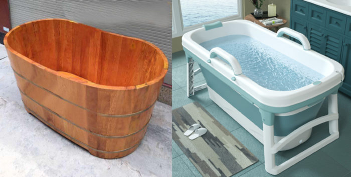 So sánh Bồn tắm gỗ và Bồn tắm gấp gọn: Nên mua loại nào tốt?