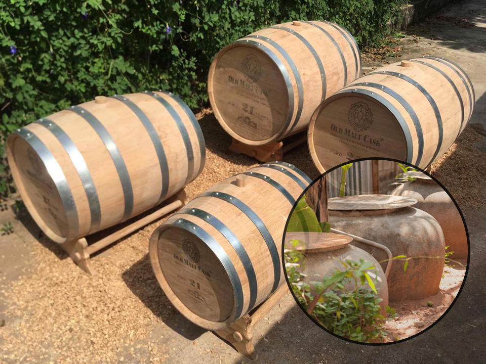 Ủ rượu trong thùng gỗ sồi được sử dụng phổ biến