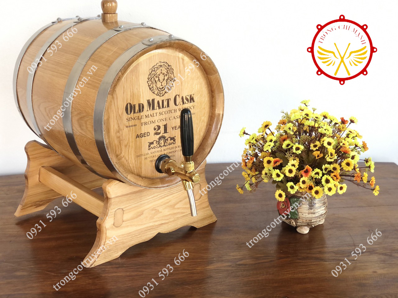 Bom thùng gỗ sồi ngâm rượu ở Nghệ An được sản xuất từ gỗ sồi nhập khẩu Pháp, Mỹ, Nga, Ý