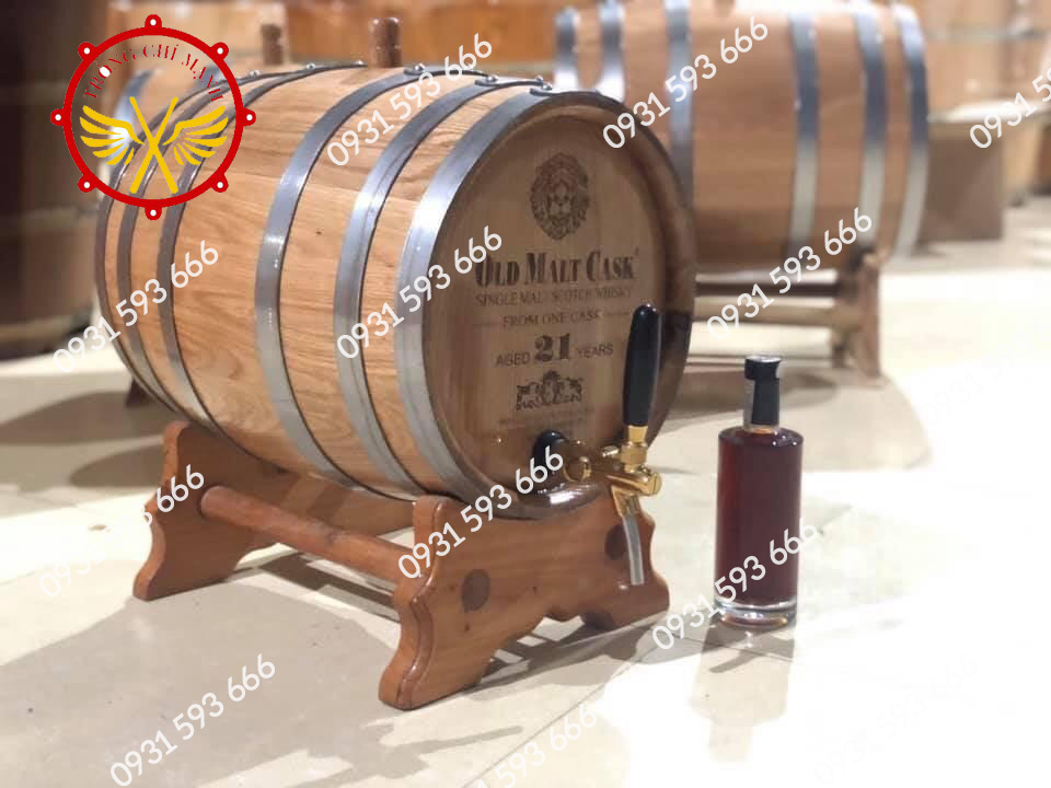 Thùng đựng rượu gỗ sồi 30L Nam Định giá tốt nhất | Trống Cổ Truyền