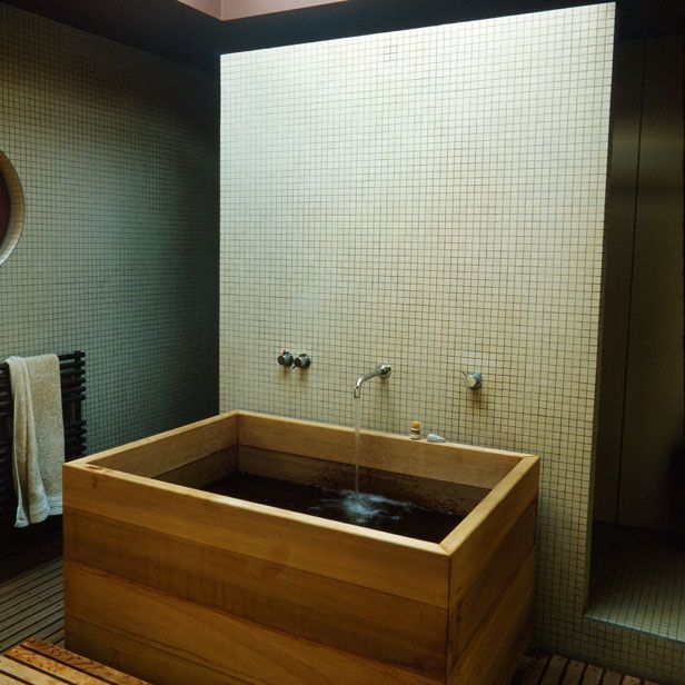 Bồn tắm gỗ vuông cao cấp mẫu mới | Trống Cổ Truyền